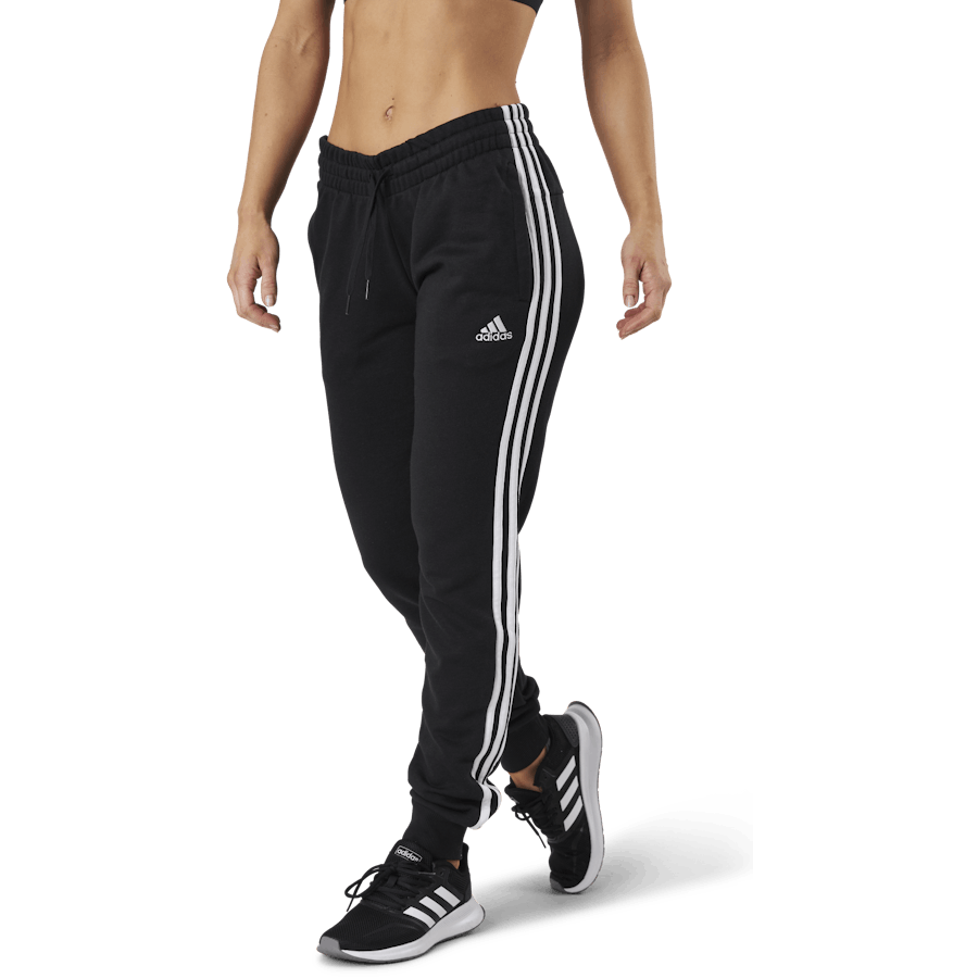 Essentials Slim Tapered Cuffed Pant Black / White