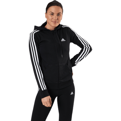 Essentials Full-Zip Hoodie Black / White