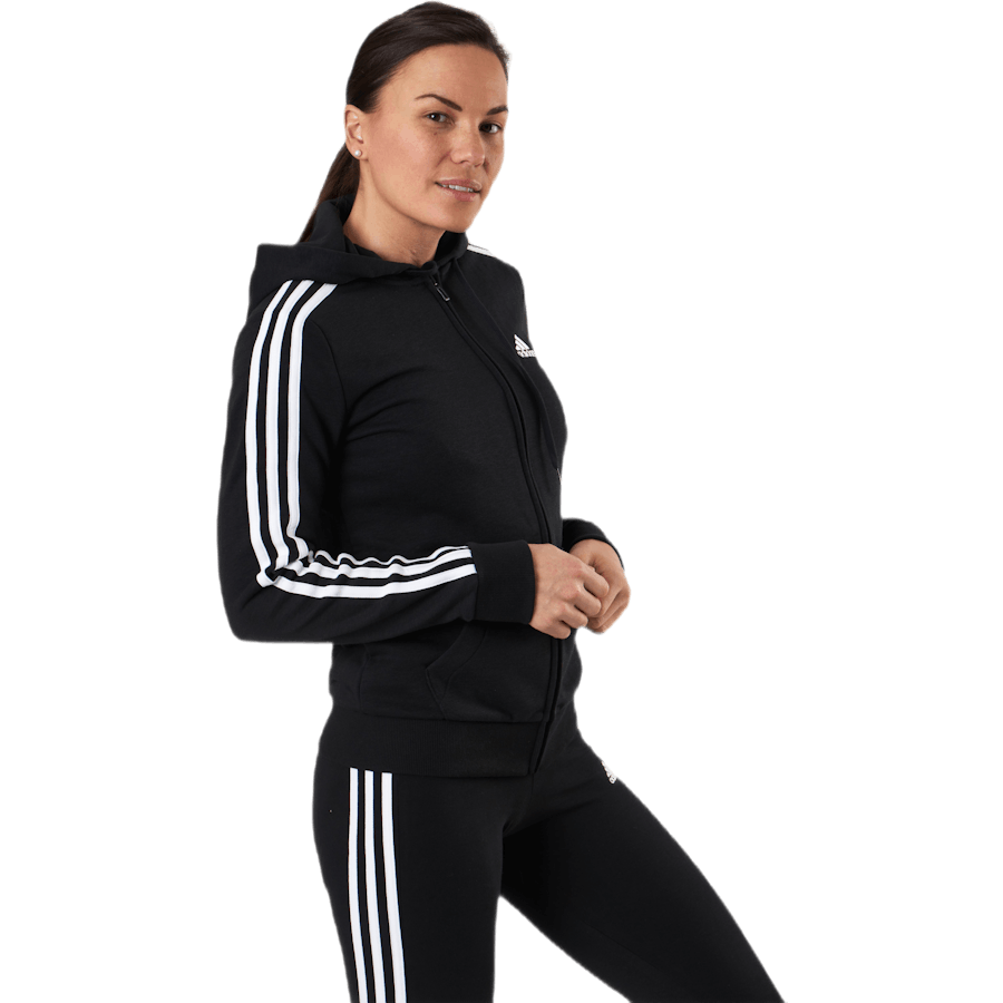 Essentials Full-Zip Hoodie Black / White