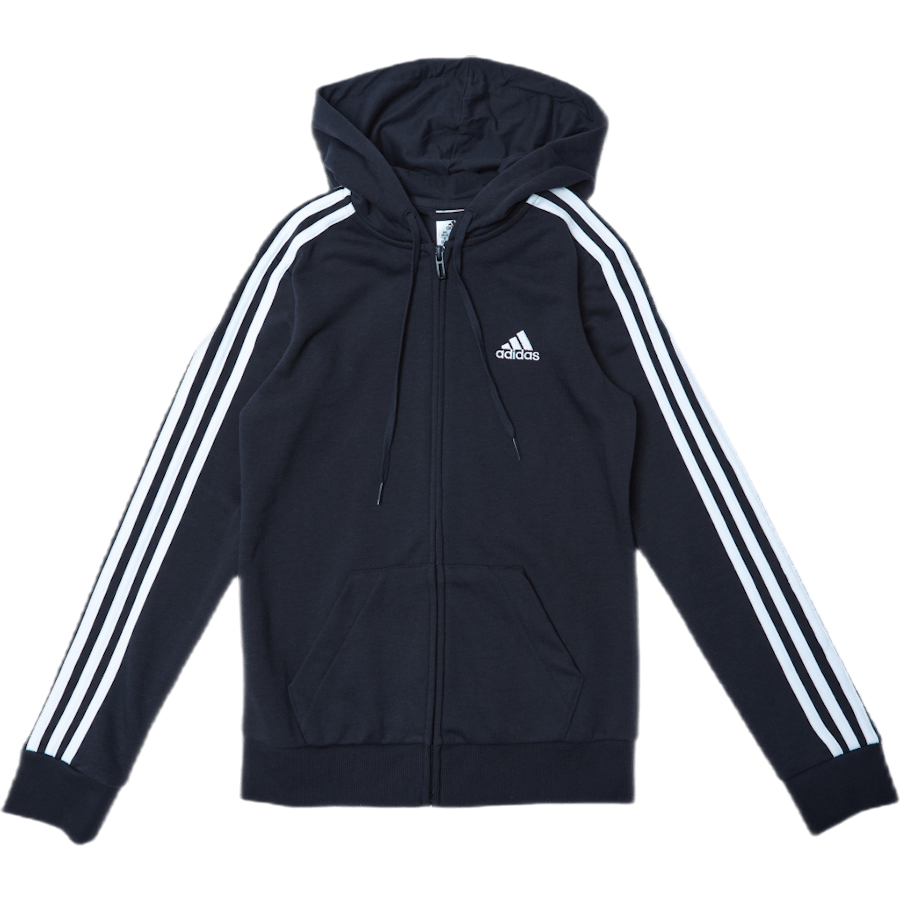 Essentials Full-Zip Hoodie Black / White