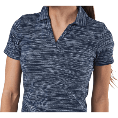 Heather Slub Polo Blue