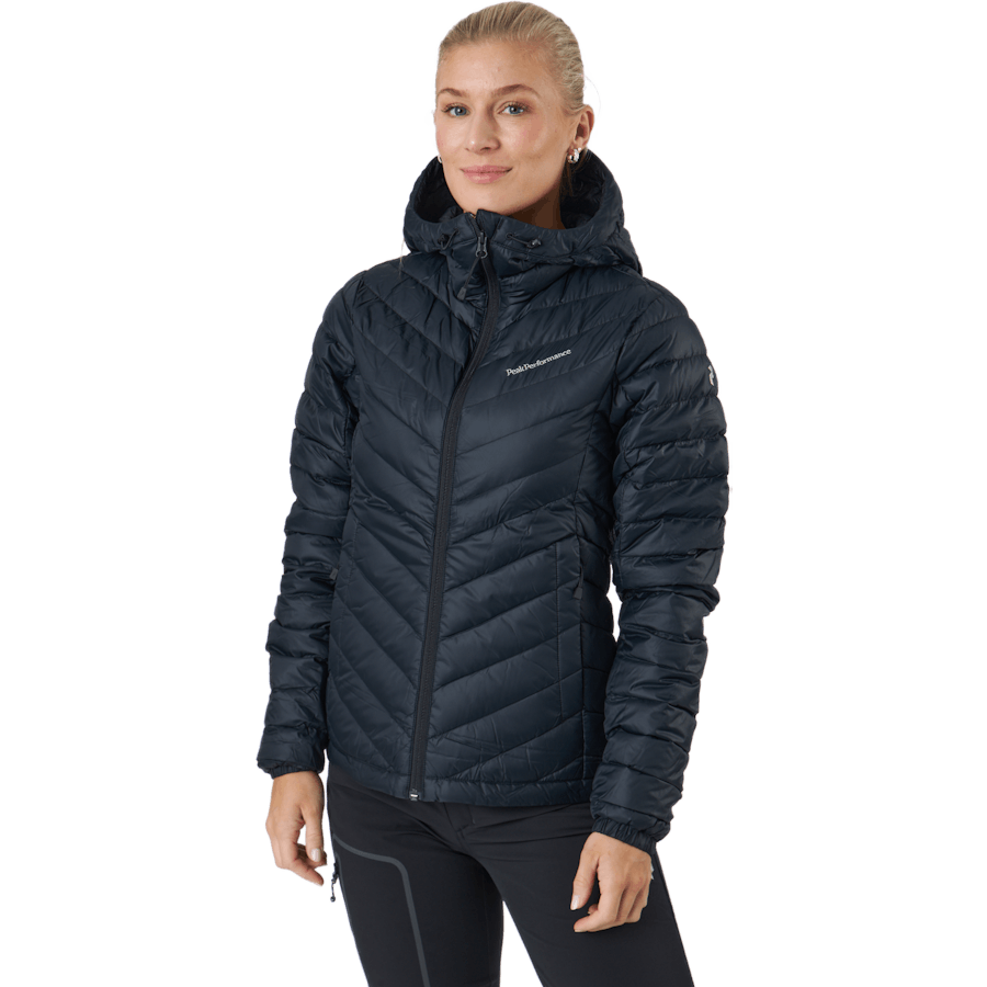W Frost Down Hood Jacket Black