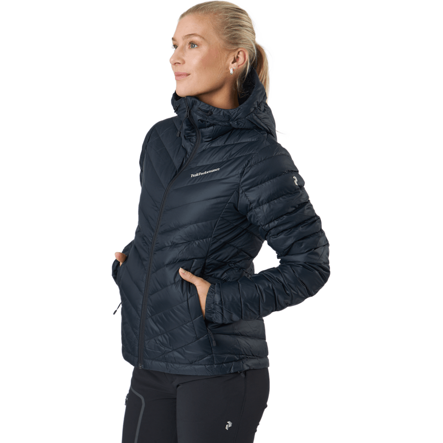 W Frost Down Hood Jacket Black