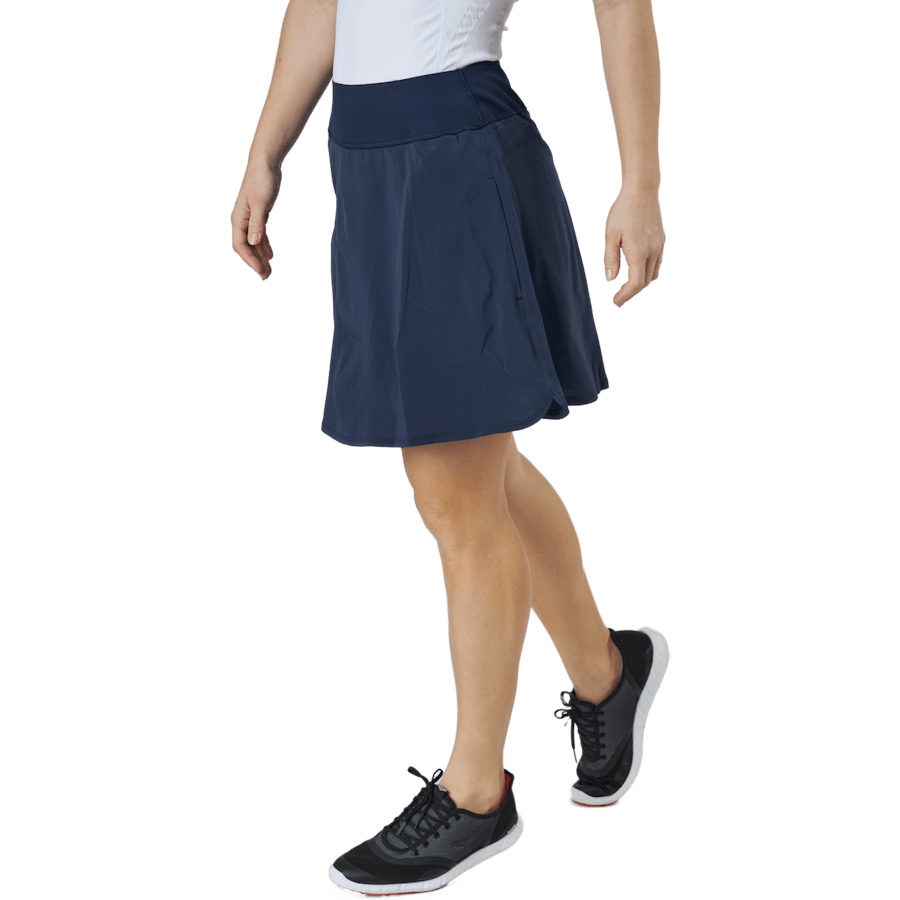 Pwrshape Solid Skirt Navy Blazer