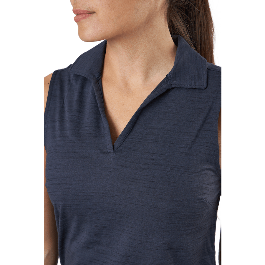 W Cloudspun Coast Sl Polo Navy Blazer Heather