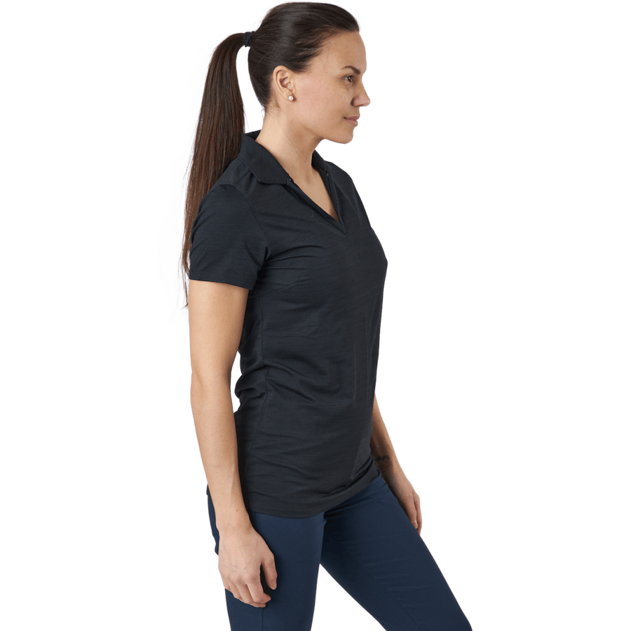 W Cloudspun Coast Polo Puma Black Heather