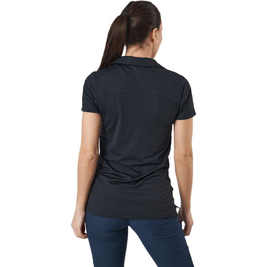 W Cloudspun Coast Polo Puma Black Heather