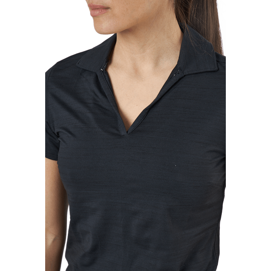 W Cloudspun Coast Polo Puma Black Heather