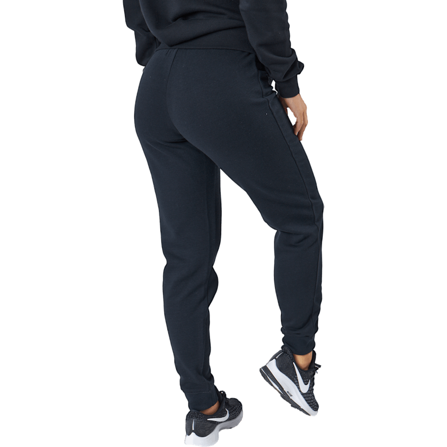 Sportswear Club Fleece Women's Mid-Rise Pants BLACK/WHITE