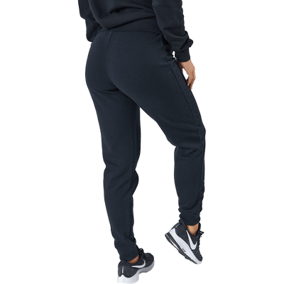 Sportswear Club Fleece Women's Mid-Rise Pants BLACK/WHITE