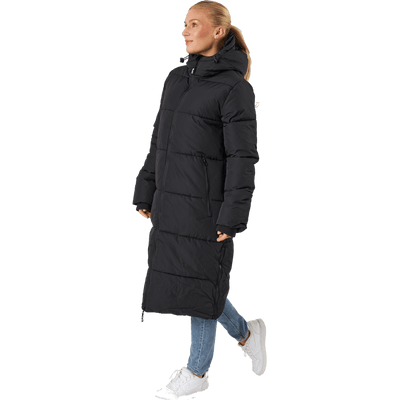 Long Hood Down Parka Black