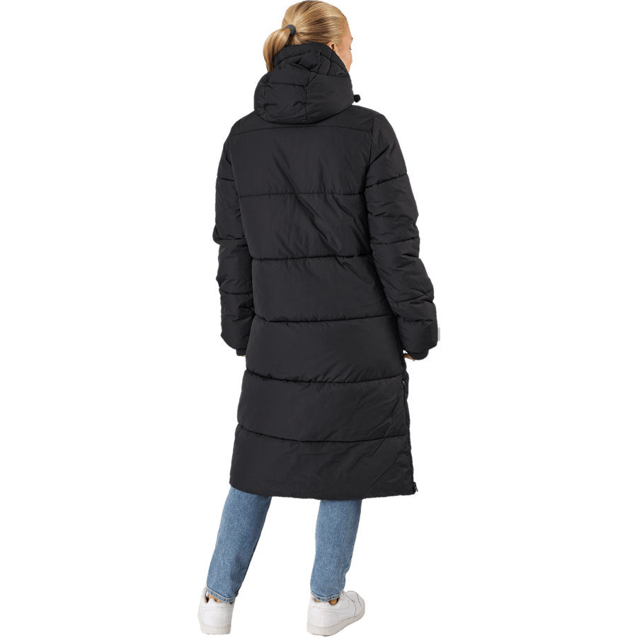 Long Hood Down Parka Black