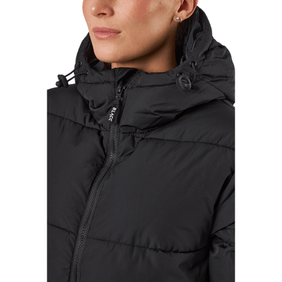 Long Hood Down Parka Black