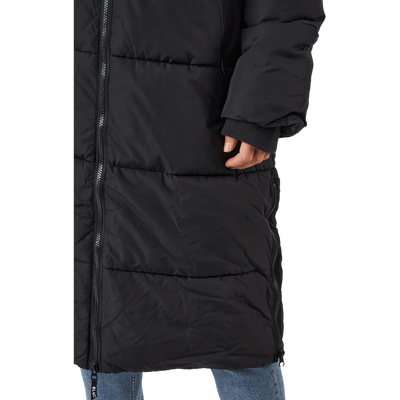 Long Hood Down Parka Black
